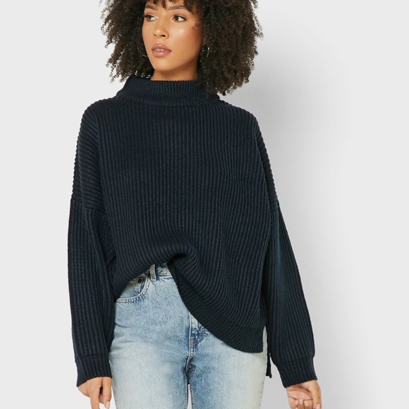 Topshop Sweaters - Topshop Knitted Funnel Neck Sweater Size 12